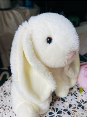 Long ear lamb or bunny seated plush by Apricot Lamb